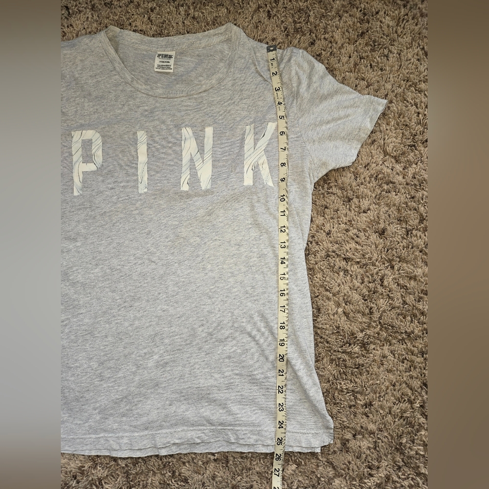 Victorias Secret Pink Campus Style Tee Womens Sz Sm - Picture 5 of 7